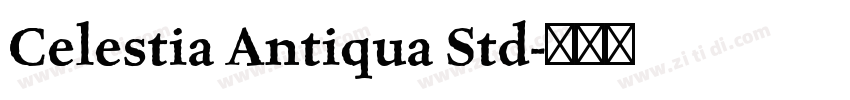 Celestia Antiqua Std字体转换